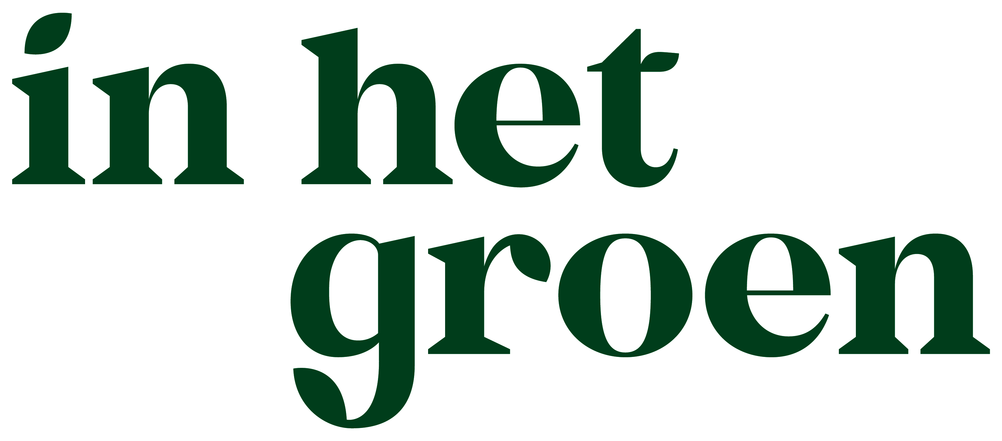 Logo in het groen